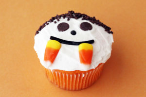 La recette Halloween avec un cupcake effrayant