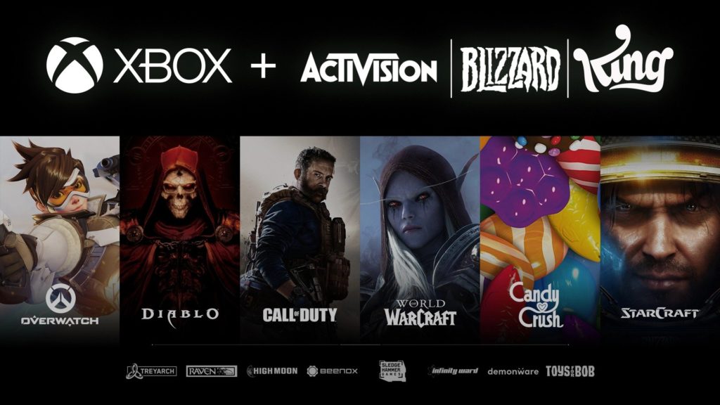 Le rachat de Activision Blizzard par Microsoft.