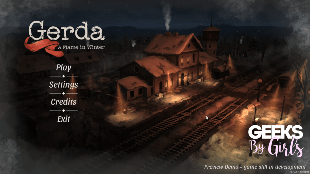 Ecran titre de "Gerda : A Flame in Winter"
