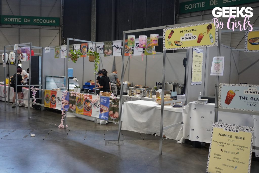 Les stands de nourriture à "Japan Expo 2022"