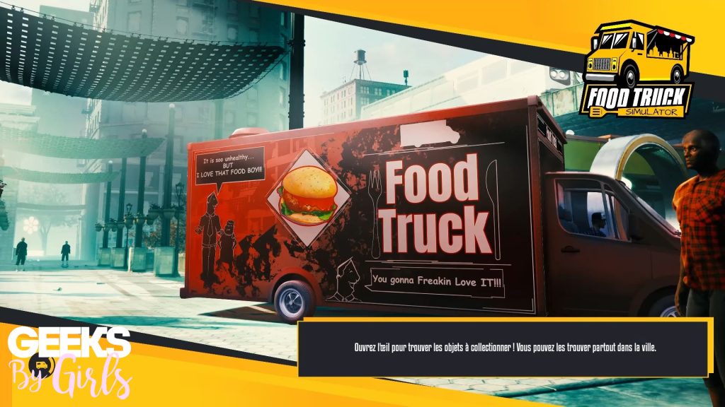écran de chargement food truck simulator