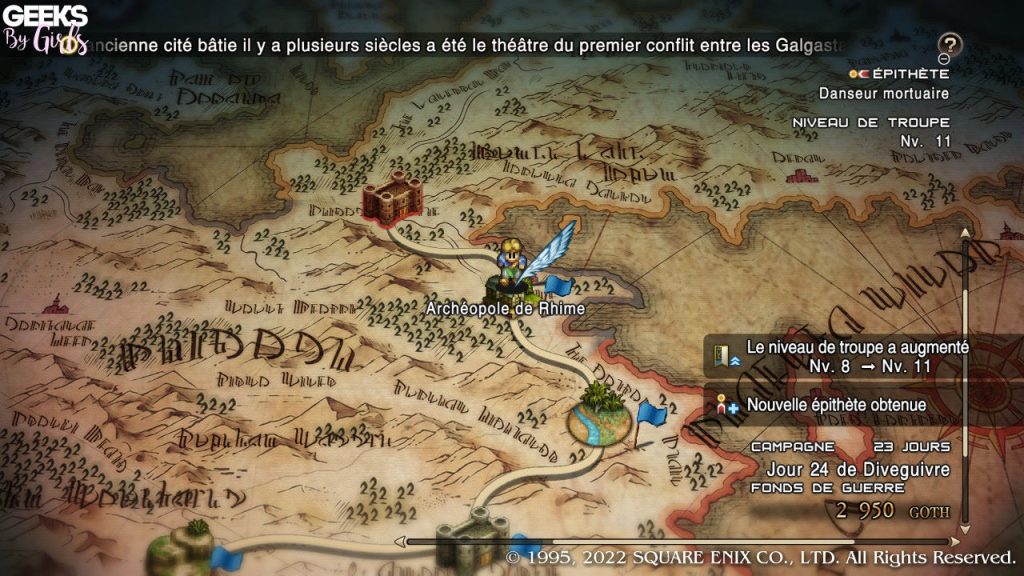 Tactics Ogre: Reborn carte monde