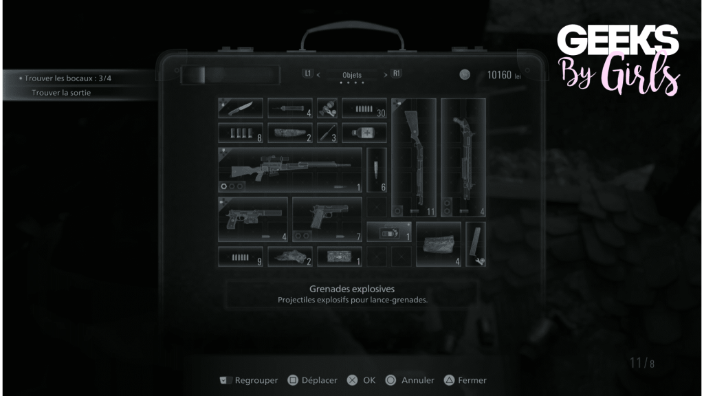 L'inventaire dans "Resident Evil Village"