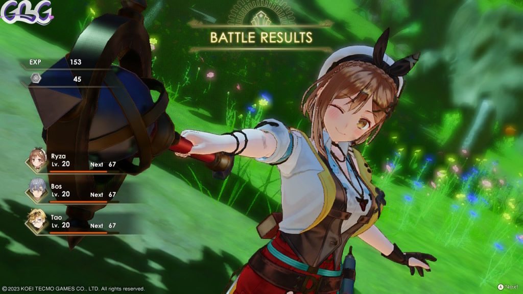 Atelier Ryza 3 - Battle result