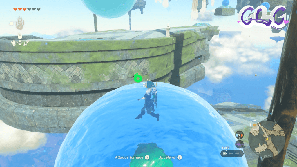 Link nage dans le bonheur dans "The Legend of Zelda : Tears of the Kingdom"