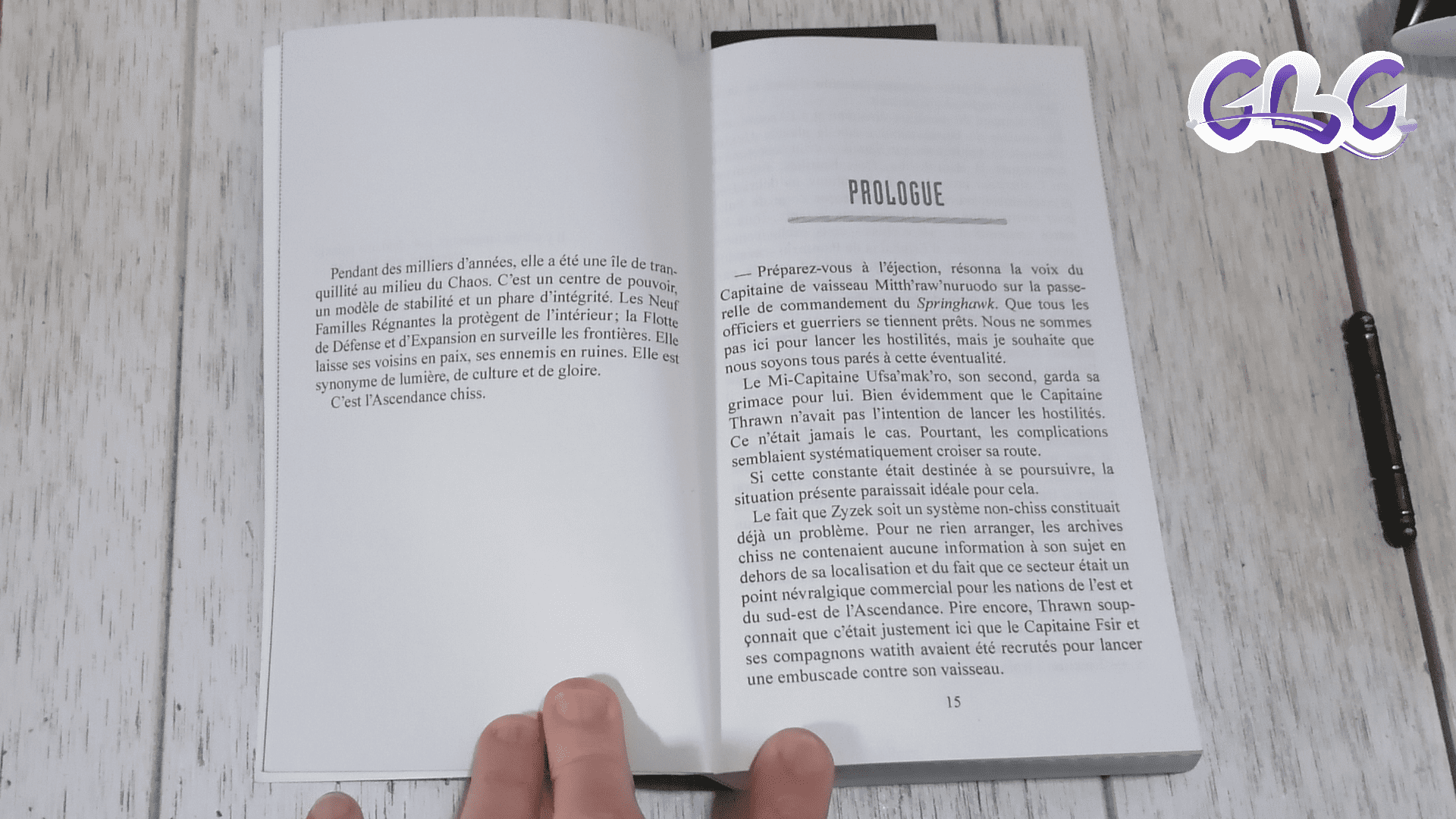 Exemple de page du roman "Thrawn L'Ascendance - Tome 3 : Moindre mal"