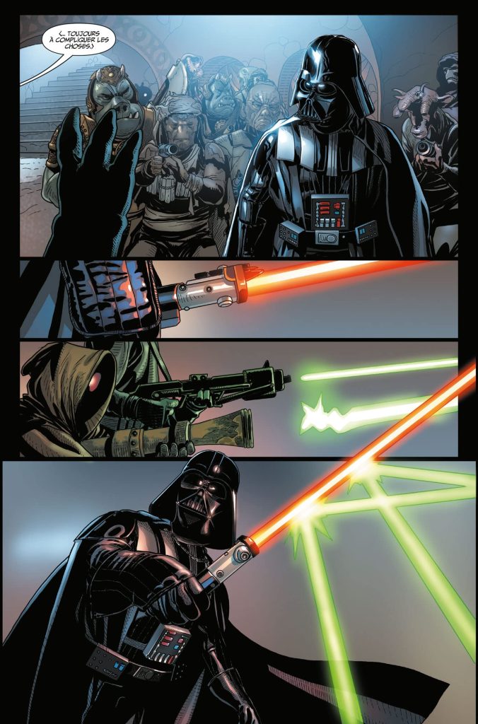 Vador chez Jabba the Hutt dans la "Collection de Comics Star Wars : L’Équilibre dans la Force"