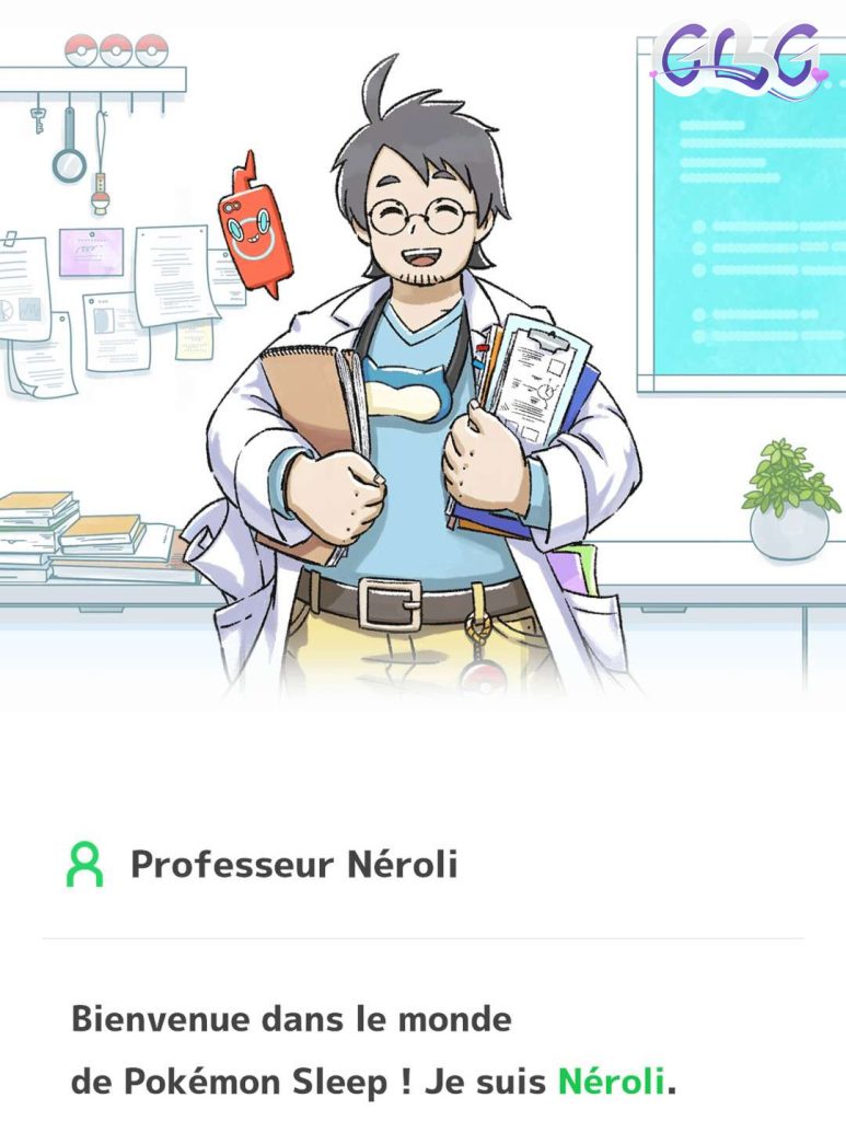 "Professeur Néroli" de Pokémon Sleep.