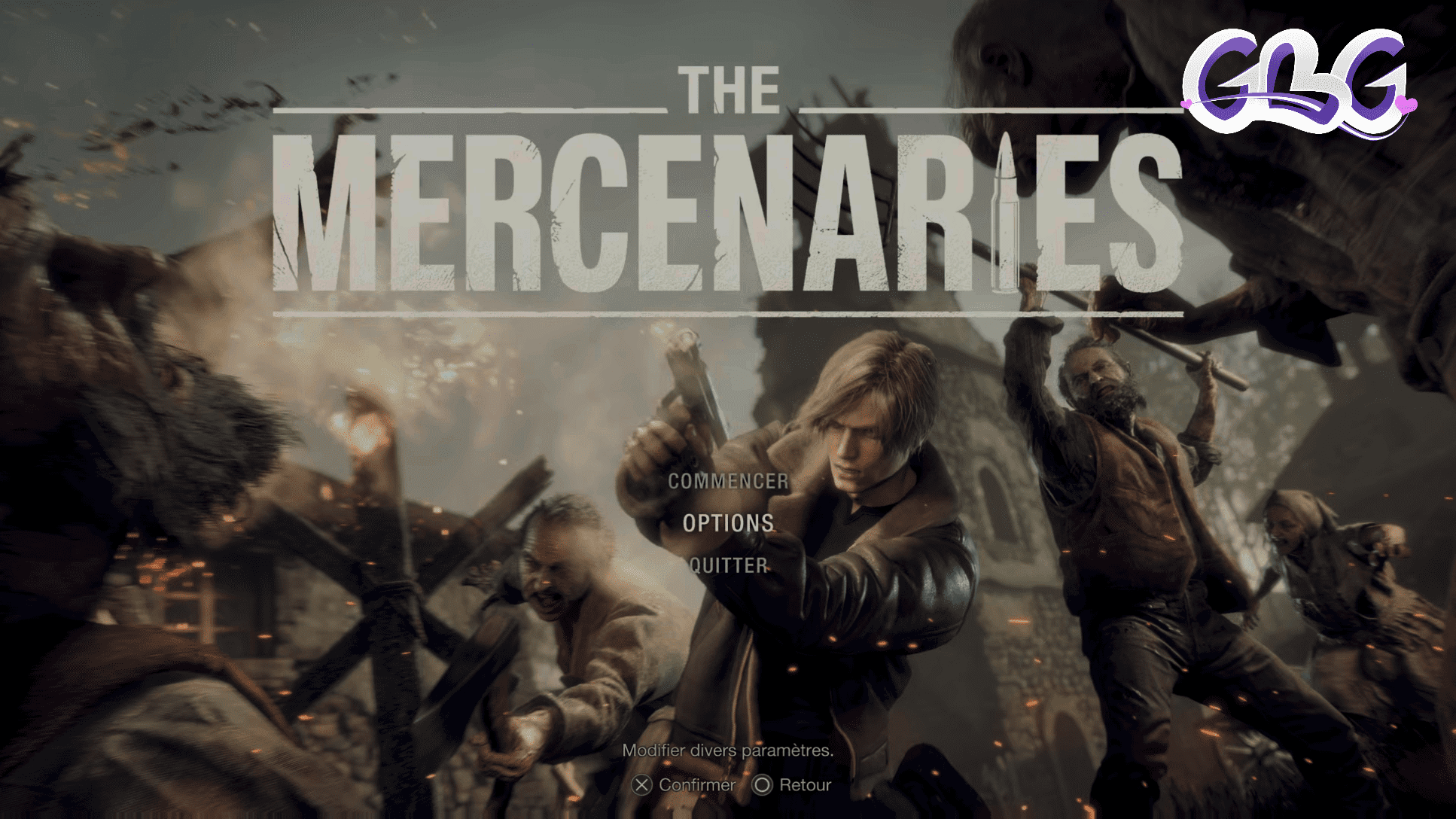 Écran titre du mode "Mercenaries"