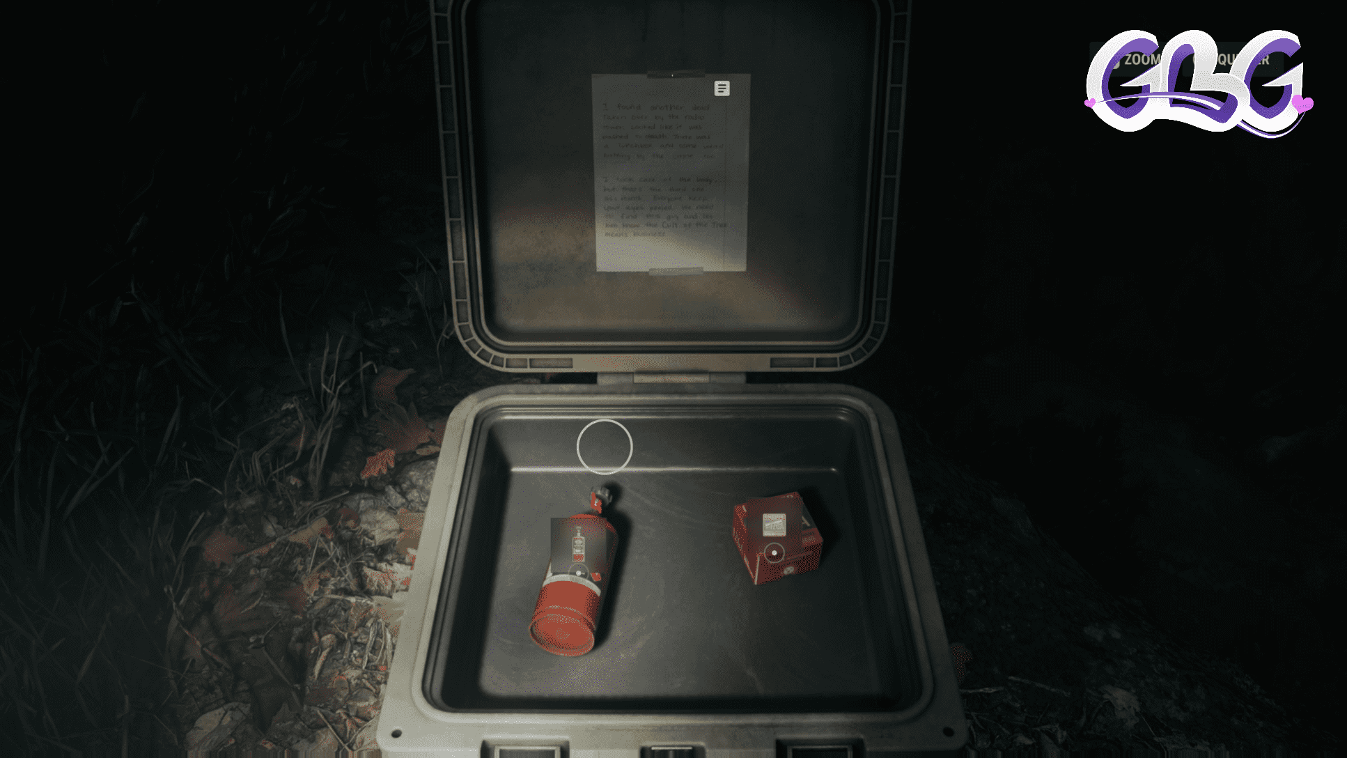 les caches de munitions dans "Alan Wake"